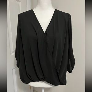 NWOT Lush Surplice High Low Blouse
